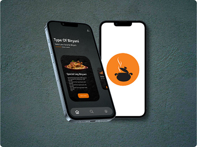 Biryani House- Mobile App Concept branding figma logo mobile app ui uiux design