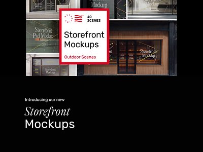 Storefront Mockups branding bundle design download identity logo mockup mockups psd restaurant sticker store storefront template typography window