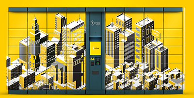 Urban Storytelling: InPost Locker Design design graphic design illustartion vector