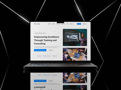 Consulting Landing Page Design design figma landing page prototyping ui ux website