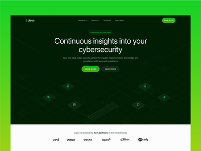 Cisoc 🔒 bento bento grid layout cyber security cyber security landing page dark mode hero section detailed button grid background hero section modern hero website design