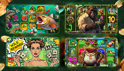 Gambling Banners For google play banner design design gambling illustration