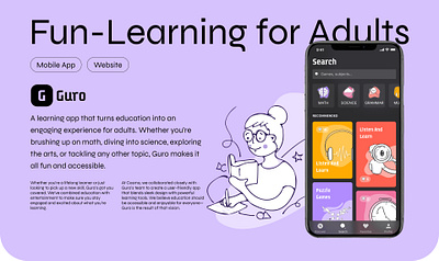 Guro app design branding design logo ui ux ux design web design