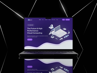 Cloud Computing Landing Page Design figma landing page prototyping ui ui design ux ux design website