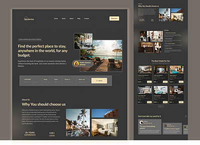 Hotel Booking Landing Page ui