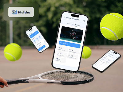 Birdins healthcare AI mobile app ai ai mobile app health healthcare healthcare ai light version mobile app sport sport design tennis ui user experience ux uxui design