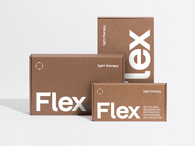 Flex Light Therapy Design Direction 02 brand branding design graphic design identity label logo packaging product startup tech