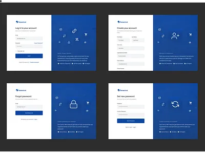Simple Authentication Flow design desktop escrow escrow service figma forgot paswword forgotpassword login login page loginpage reset password resetpassword signup signup page signuppage ui ux web