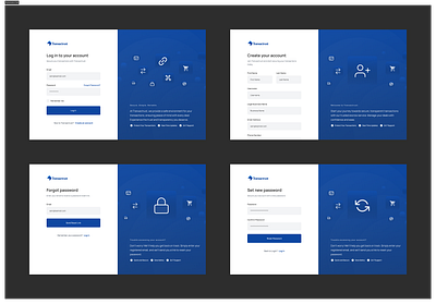 Simple Authentication Flow design desktop escrow escrow service figma forgot paswword forgotpassword login login page loginpage reset password resetpassword signup signup page signuppage ui ux web