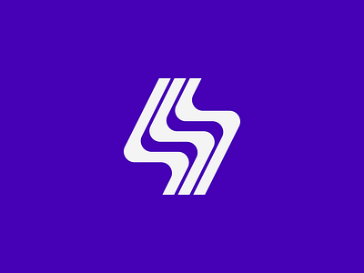 Sports Brand Logo app brand branding dynamic gym icon line lines logo mark minimal movement s simple sport sports strength stripe stripes timeless