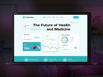 Healthcare Landing page graphic design healthcare ui ux