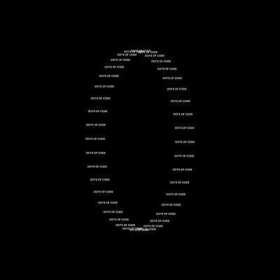 DOTS OF CODE animation creative coding graphic design kinetic typography motion design