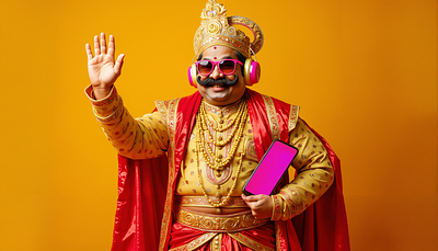 AI-generated graphic sets, free to use! ai kerala mahabali onam