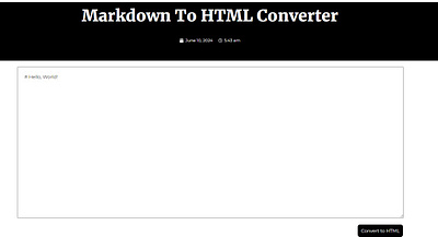 HTML Converter contentcreation markdowntohtml mobile apps softwarehouse webdevelopment