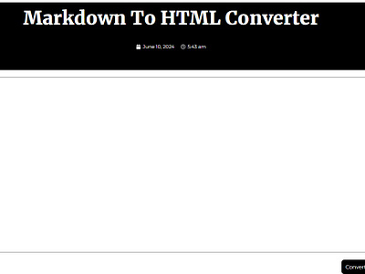 HTML Converter contentcreation markdowntohtml mobile apps softwarehouse webdevelopment