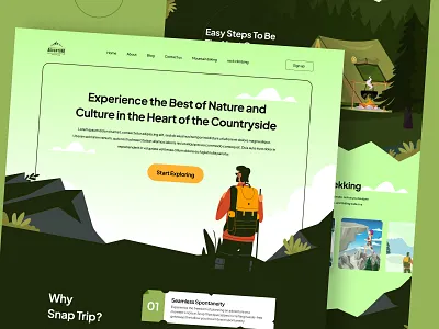Adventure Website advance adventure website creative design graphic design moder modern ui ux website