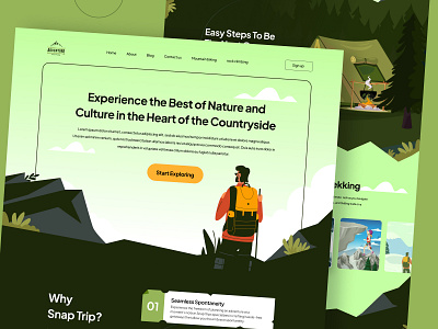 Adventure Website advance adventure website creative design graphic design moder modern ui ux website