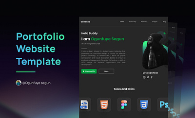 Personal Portofolio Website figma fyp nigeria portofolio template ui ux website website design