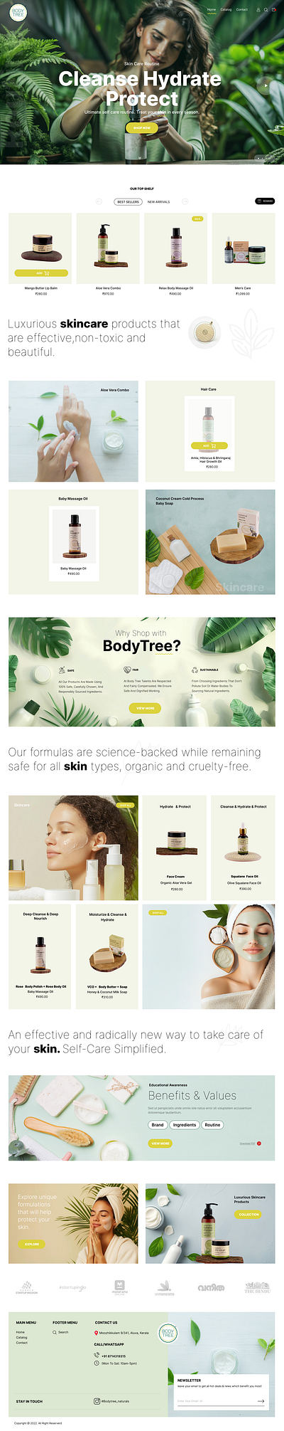 Body Tree - E Commerce Site Re wamp 3d animation branding graphic design logo motion graphics ui