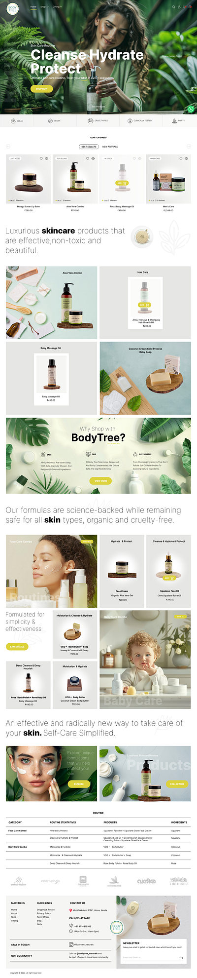 Body Tree - E Commerce Site Re wamp 3d animation branding graphic design logo motion graphics ui