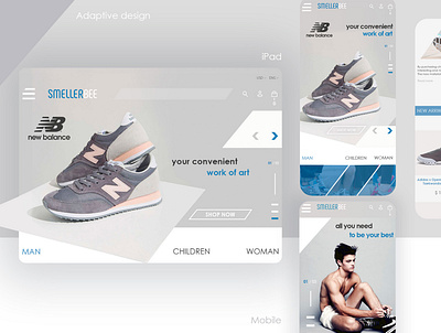 SmellerBee Adaptive Design app ui ux web design