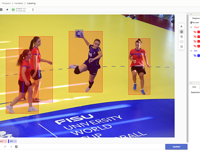 Annotate Handball Players and Ball Using Label Studio cvat data annotation data labeling data tagging fiverr images annotation itsmeshohan labelbox labelstudio roboflow slack superannotate upwork video annotation