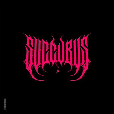 Succubus black metal dark lettering death metal demon demon art demonic gothic horn letter lettering logo logotype modern music logo succcubus succub tattoo logo typography wings witch