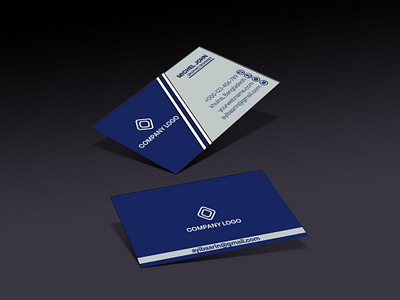 Business Card Design Template black blue branding business card design design graphic design illustration illustrator logo luxary modern motion graphics nevy blue business card popular proffesional ui