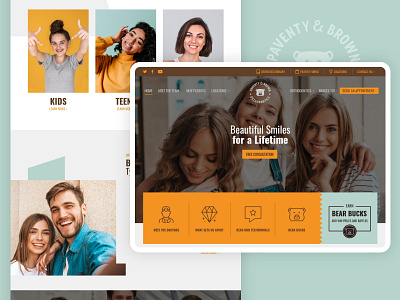 P&B Orthodontics | Website Design dental website graphic design orthodontics ui website website design website redesign wordpress design