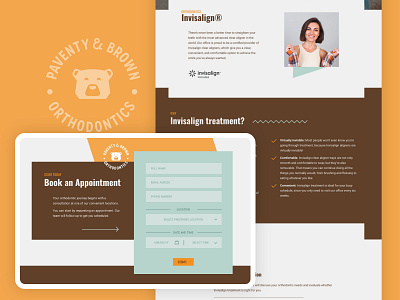 P&B Orthodontics | Website Design dentist website graphic design orthodontics ui ui design website website design website redesign