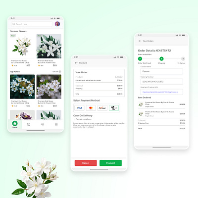 Bloom - eCommerce Mobile Application apps business ecommerce ecommerce apps ecommerce mobile apps flower flower application flower apps flower business flower template flower ui flower ui template flower website ui ux woocommerce woocommerce apps