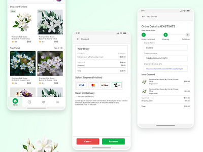 Bloom - eCommerce Mobile Application apps business ecommerce ecommerce apps ecommerce mobile apps flower flower application flower apps flower business flower template flower ui flower ui template flower website ui ux woocommerce woocommerce apps