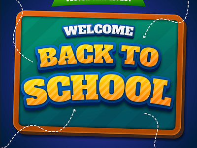 Welcome Back to School Text Effect 3d text back to school design editable graphic style text effect text style typography