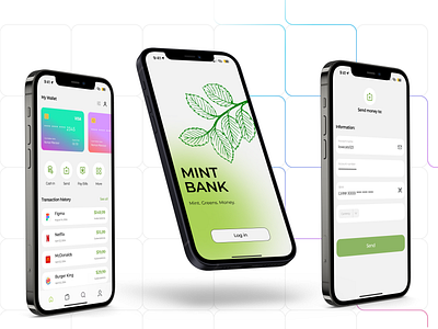 Mobile Banking Application app design figma mobile application mobile banking typography uxui