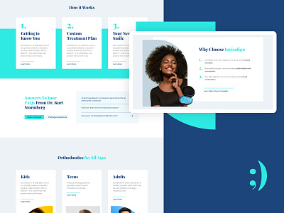 Orthodontics Template | Website Design dentist website graphic design orthodontics website ux design web website design wordpress design