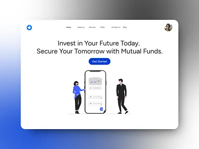 Mutual Funds Landing Page landing page ui ui ux ux web design