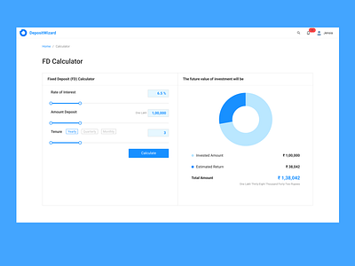 Daily UI #004 – Investment Calculator 004 calculator ui