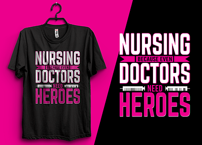 NURSING BECAUSE EVEN DOCTORS NEED HEROS clothing design nurse jobs nursing nursing home