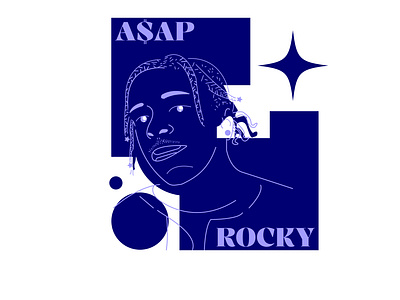 Art rocky apparel art branding design fashion graphic design hiphop illustration illustrator line lineart logo rap rocky star style t shirt ui vector wear