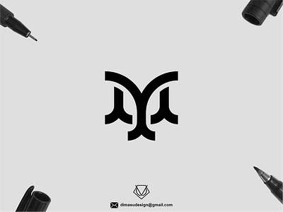 YM MONOGRAM LOGO apparel brand identity branding clothing graphic graphic design logo logo brand logo design logo maker logo type monogram motion graphics typography