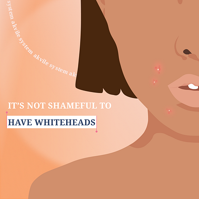 Social media whiteheads post graphic design illustration post social vector