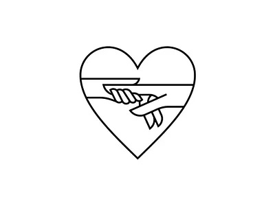 Care - Romance - Valentine brand identity design hand logo heart logo icon illustration logo love logo romance logo valentine valentine logo