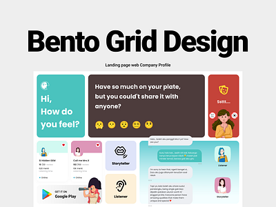 Bento Boxes - Bento Grid Design bento box boxs brand design grid landing landing page landingpage pattern ui ui design web webpage