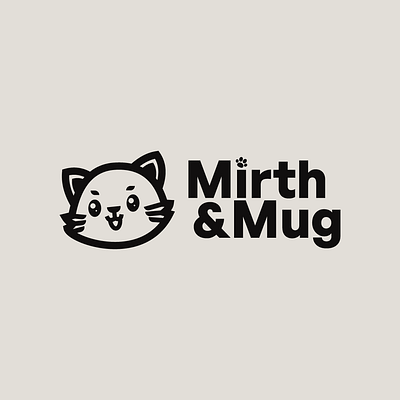 Mirth&Mug - A café concept ayoub ayoub bennouna ayoub designs ayoubdesigns bennouna branding cafe logo cat cat logo coffee logo design graphic design logo logo design mascotte moroccan logo designer