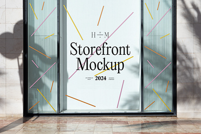 Storefront Mockups PSD scenes branding design download identity logo mockup mockups psd restaurant sticker store storefront template typography window