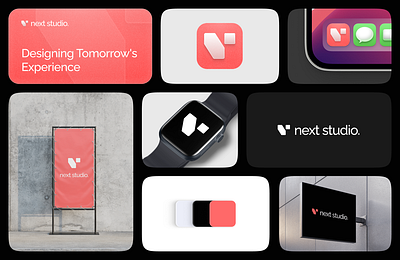 Nextstudio logo design & brand guidelines brand guidelines branding clean figma logo logo design modern ui ux