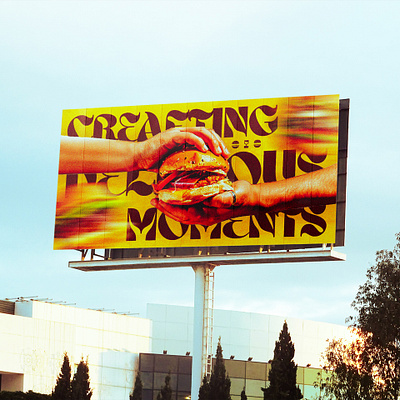 Crafting Delicious Moments abdur rafay advertising billboard design brand design kit branding burger banner burger bar burger billboard creative marketing graphic design new burgers