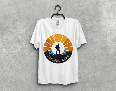 hiking t shirt design adventure camping design forest graphic design hiking hiking t shirt design illustration mountain t shirt design