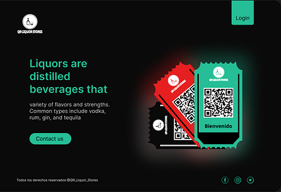 Landing page for liquor stores design landing page ui ux web design