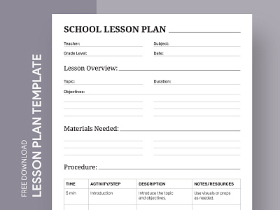 Simple School Lesson Plan Free Google Docs Template docs free google docs templates free template free template google docs google google docs google docs lesson plan template lesson lesson plan lesson plan template lessonplan plan school school lesson plan simple lesson plan template